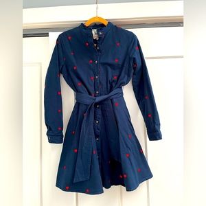 Kiel James Patrick cozy cabin dress - embroidered hearts